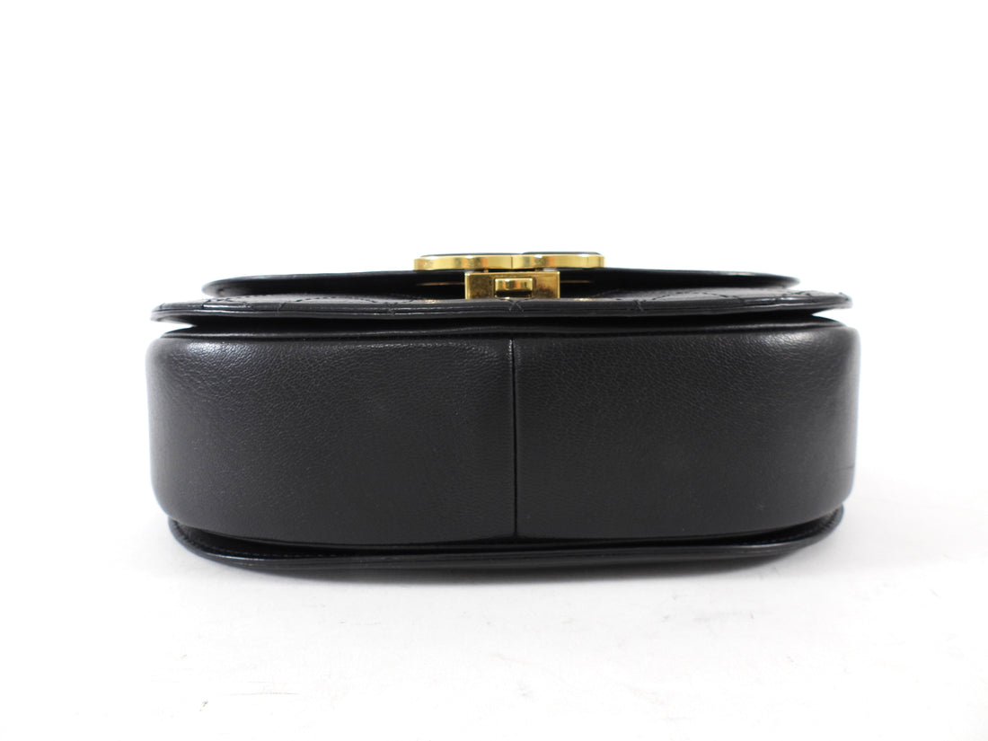 Chanel Black Leather Medium Coco Curve CC Flap Bag