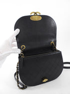 Chanel Black Leather Medium Coco Curve CC Flap Bag