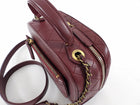 Chanel Paris-Rome Coco Curve Burgundy Leather Vanity Case Bag