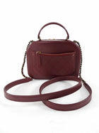 Chanel Paris-Rome Coco Curve Burgundy Leather Vanity Case Bag