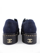 Chanel Denim Chain Cap Toe Oxfords - 40.5 (USA 10)