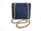 Chanel 23S Denim Quilted Chain Square Flap Bag