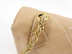 Chanel Vintage Beige Quilted Leather Diana Flap Bag