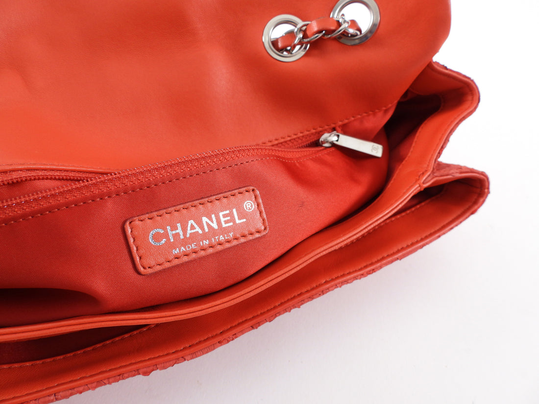 Red Chanel Python Chanel Red Python East West Ultimate Stitch Flap Bag – I MISS YOU VINTAGE
