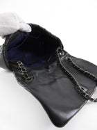 Chanel Black Leather New Bubble Quilt Flap Bag - RHW