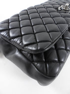 Chanel Black Leather New Bubble Quilt Flap Bag - RHW