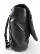Chanel Black Leather New Bubble Quilt Flap Bag - RHW