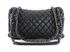 Chanel Black Leather New Bubble Quilt Flap Bag - RHW
