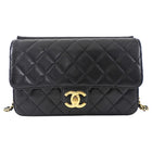 Chanel Small Black Quilted Leather Crossing Times Crossbody Bag