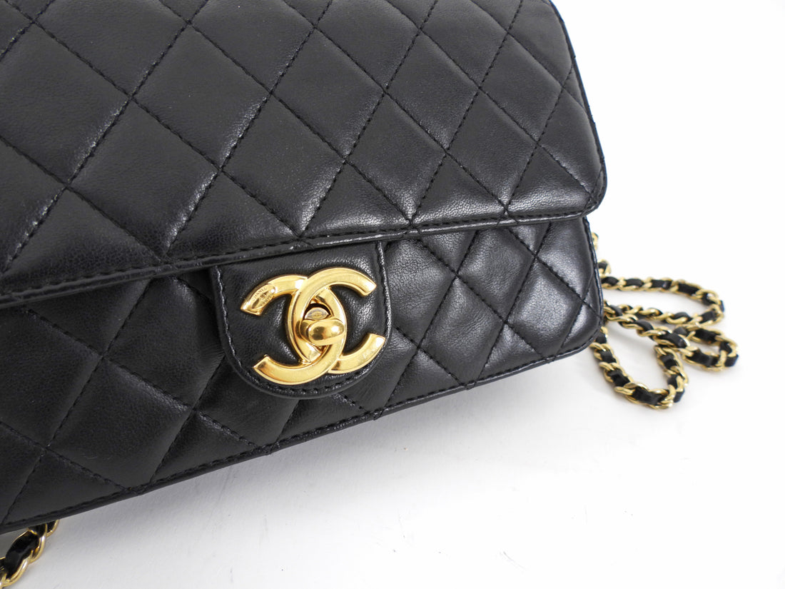 Chanel Small Black Quilted Leather Crossing Times Crossbody Bag