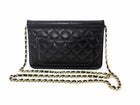 Chanel Small Black Quilted Leather Crossing Times Crossbody Bag
