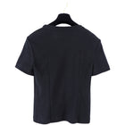 Chanel Black Cotton Camelia Logo Crystal Embellished T Shirt - 38 (S/M)