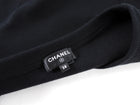 Chanel Black Cotton Camelia Logo Crystal Embellished T Shirt - 38 (S/M)