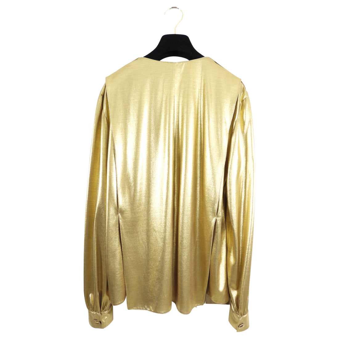 Chanel PF2011 Paris Byzance Runway Gold Lame Blouse - FR40 / 6/8