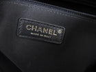 Chanel Black Leather Small Charms Deauville Tote Bag
