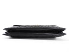 Chanel Vintage 1989 XXL CC Logo Quilted Chain Flap Clutch Bag