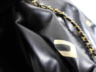 Chanel Vintage 1989 XXL CC Logo Quilted Chain Flap Clutch Bag