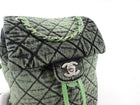 Chanel Denimpression Green Aged Denim Quilted Backpack