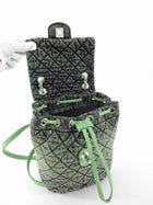 Chanel Denimpression Green Aged Denim Quilted Backpack