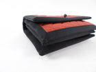 Chanel Red Quilted Leather Grosgrain Trim Chain Flap Bag