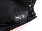 Chanel Red Quilted Leather Grosgrain Trim Chain Flap Bag