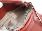 Chanel Red Leather Timeless Half Moon Wallet on Chain Bag