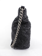 Chanel Black Quilted Aged Leather In The Mix Chain Tote Bag