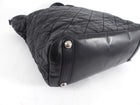 Chanel Black Quilted Aged Leather In The Mix Chain Tote Bag