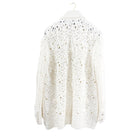 Chanel 22C Ivory Chunky Knit Cashmere Cardigan - FR38