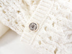 Chanel 22C Ivory Chunky Knit Cashmere Cardigan - FR38