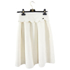 Chanel Pre-Fall 2021 Ivory Sequin Skirt - 26