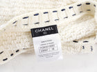 Chanel 16P Ivory Cotton / Cashmere Knit CC Pearl Jacket - FR36