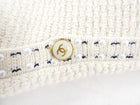 Chanel 16P Ivory Cotton / Cashmere Knit CC Pearl Jacket - FR36