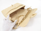 Chanel Beige Lambskin Jumbo Classic Double Flap Bag GHW
