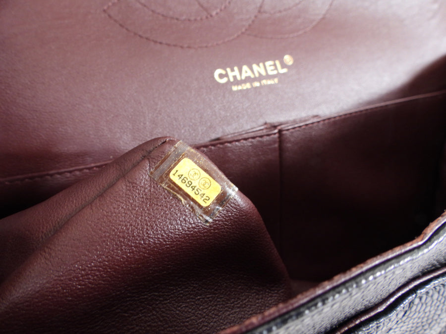 Chanel Black Caviar Jumbo Classic Double Flap Bag GHW
