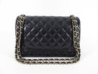 Chanel Midnight Navy Lambskin Jumbo Classic Double Flap Bag GHW