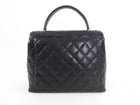 Chanel Vintage 2000-2002 Top Handle Black Caviar Kelly Bag