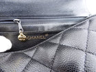 Chanel Vintage 2000-2002 Top Handle Black Caviar Kelly Bag