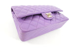 Chanel Medium Lilac Purple Caviar Leather Classic Double Flap Bag LGHW