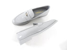 Chanel Putty Grey Glossed Leather CC Loafer - 39.5