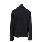 Chanel 02A Black Cashmere Lucky Charms Button Turtleneck - M