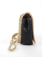 Chanel Mademoiselle Vintage Beige and Black Small Full Flap Bag