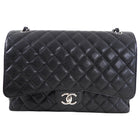 Chanel Black Caviar Maxi Classic Double Flap Bag