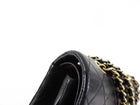 Chanel Vintage 1989-1991 Black Lambskin Medium Classic Double Flap Bag