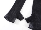 Chanel Black Mesh CC Fingerless Long Opera Gloves