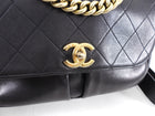 Chanel Black Quilted Leather Paris in Rome Messenger Bag