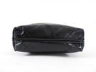 Chanel 2023 Black Leather Chain 22 Mini Bag with Ivory Enamel Logo