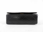 Chanel Vintage 1989 Mini Black Lambskin Quilted Full Flap Bag