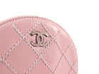 Chanel Pink Round Mini Ultrastitch Chain Clutch Bag