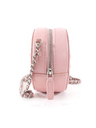 Chanel Pink Round Mini Ultrastitch Chain Clutch Bag